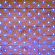 Гирлянда Сеть 1,5х1,5м, прозрачный ПВХ, 150 LED Синие Гирлянда Сеть 1,5х1,5м, прозрачный ПВХ, 150 LED Синие