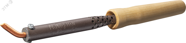 Паяльник деревянная ручка клин изогнутый NSE-Pes01-100W-СI