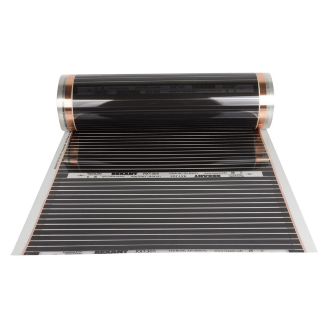 Пленочный теплый пол Optima 150 1м², 0,5х2м, 150Вт REXANT Пленочный теплый пол Optima 150 1м², 0,5х2м, 150Вт REXANT