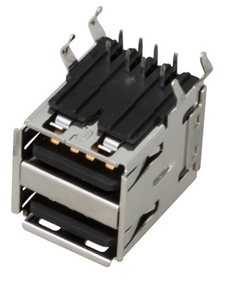 Разъем гнездо на плату 2хUSB-A (металл) REXANT Разъем гнездо на плату 2хUSB-A (металл) REXANT