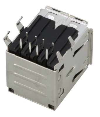 Разъем гнездо на плату 2хUSB-A (металл) REXANT Разъем гнездо на плату 2хUSB-A (металл) REXANT