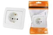 Розетка 2П+З 16А белая "Валдай" TDM Розетка 2П+З 16А белая "Валдай" TDM