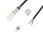 Коннектор с проводом для двухжильного дюралайта, диаметр 13мм (коннектор с иголкой, заглушка) NEON-NIGHT Коннектор с проводом для двухжильного дюралайта, диаметр 13мм (коннектор с иголкой, заглушка) NEON-NIGHT