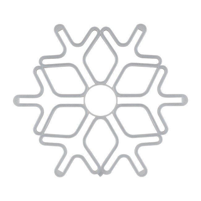 Фигура Снежинка из гибкого неона, 60х60 см, цвет свечения белый NEON-NIGHT Фигура Снежинка из гибкого неона, 60х60 см, цвет свечения белый NEON-NIGHT