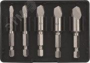 Экстракторы для болтов и шпилек усиленные, HSS сталь, 5 шт