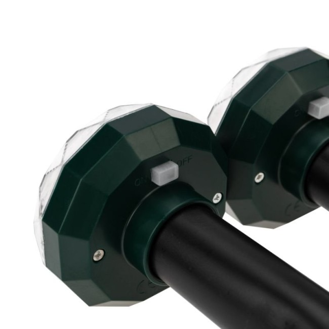 Набор отпугивателей кротов с садовым фонариком (R 20м х2) кристалл REXANT Набор отпугивателей кротов с садовым фонариком (R 20м х2) кристалл REXANT