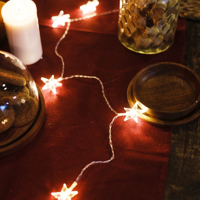 Гирлянда светодиодная Звездочки 1,5 м, 10 LED, прозрачный ПВХ, цвет свечения теплый белый, 2 х АА (батарейки не в комплекте) NEON-NIGHT Гирлянда светодиодная Звездочки 1,5 м, 10 LED, прозрачный ПВХ, цвет свечения теплый белый, 2 х АА (батарейки не в комплекте) NEON-NIGHT