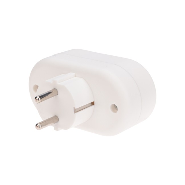 Набор двойников электрических REXANT 16 А вертикальные с заземлением, белый (2 шт./уп.)