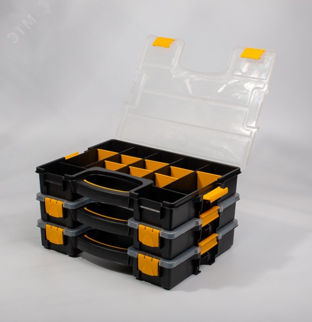 Кейс органайзер с модульными секциями К-03 Кейс органайзер с модульными секциями К-03