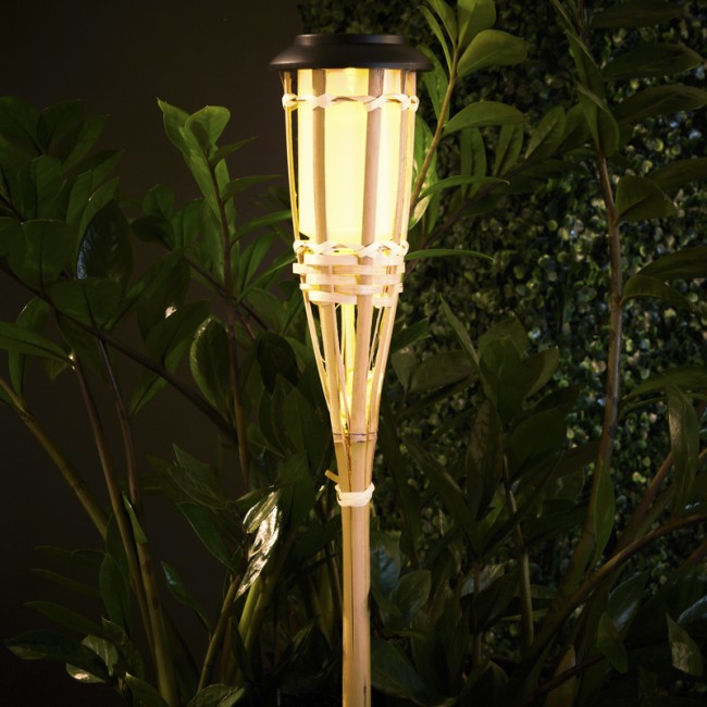 Светильник грунтовый Бамбук 3000К, со встроенным аккумулятором, солнечной панелью, датчиком освещенности LAMPER Светильник грунтовый Бамбук 3000К, со встроенным аккумулятором, солнечной панелью, датчиком освещенности LAMPER