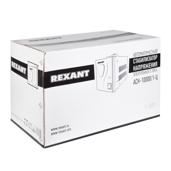 Стабилизатор напряжения АСН-10000/1-Ц REXANT Стабилизатор напряжения АСН-10000/1-Ц REXANT