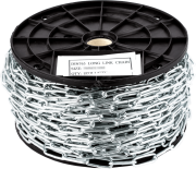 Цепь DIN763 3мм длиннозвенная оцинкованная 50м