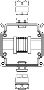 Коробка клеммная взрывозащищенная из GRP. 1Ex e IIC T5 Gb IP66. Ex tb IIIB T95C Db. Клеммы 2,5мм2-6шт. А,С: ввод D8-13мм под небронированный кабель в металлорукаве Dt20мм. Ni-2шт. Коробка клеммная взрывозащищенная из GRP. 1Ex e IIC T5 Gb IP66. Ex tb IIIB T95C Db. Клеммы 2,5мм2-6шт. А,С: ввод D8-13мм под небронированный кабель в металлорукаве Dt20мм. Ni-2шт.
