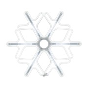 Фигура Снежинка из гибкого неона с эффектом тающих сосулек, 60х60 см, цвет свечения белый NEON-NIGHT Фигура Снежинка из гибкого неона с эффектом тающих сосулек, 60х60 см, цвет свечения белый NEON-NIGHT