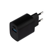 Сетевое зарядное устройство REXANT USB + Type-C, 5V, 2.4 A, черное Сетевое зарядное устройство REXANT USB + Type-C, 5V, 2.4 A, черное