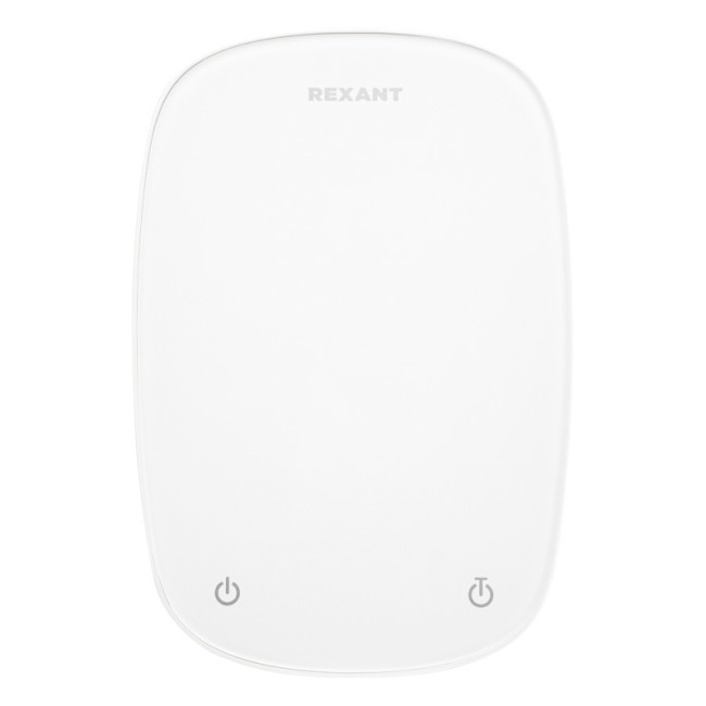 Весы кухонные электронные, белые/овальные/стекло/до 5 кг REXANT