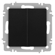 Выключатель 2-кл. СП Accent 6-104-05 10А IP20 250В AL/CU антрацит Intro Б0063488 Выключатель 2-кл. СП Accent 6-104-05 10А IP20 250В AL/CU антрацит Intro Б0063488