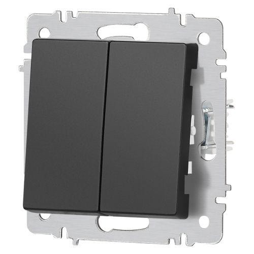 Выключатель 2-кл. СП Accent 6-104-05 10А IP20 250В AL/CU антрацит Intro Б0063488 Выключатель 2-кл. СП Accent 6-104-05 10А IP20 250В AL/CU антрацит Intro Б0063488