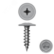 Саморез металл/металл 4.2х19 пресс-шайба острый RAL7005 Саморез металл/металл 4.2х19 пресс-шайба острый RAL7005