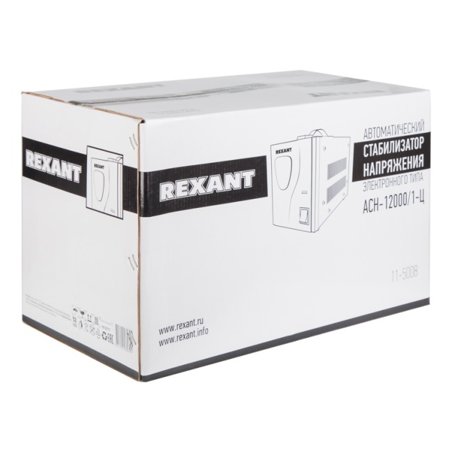 Стабилизатор напряжения АСН-12000/1-Ц REXANT Стабилизатор напряжения АСН-12000/1-Ц REXANT