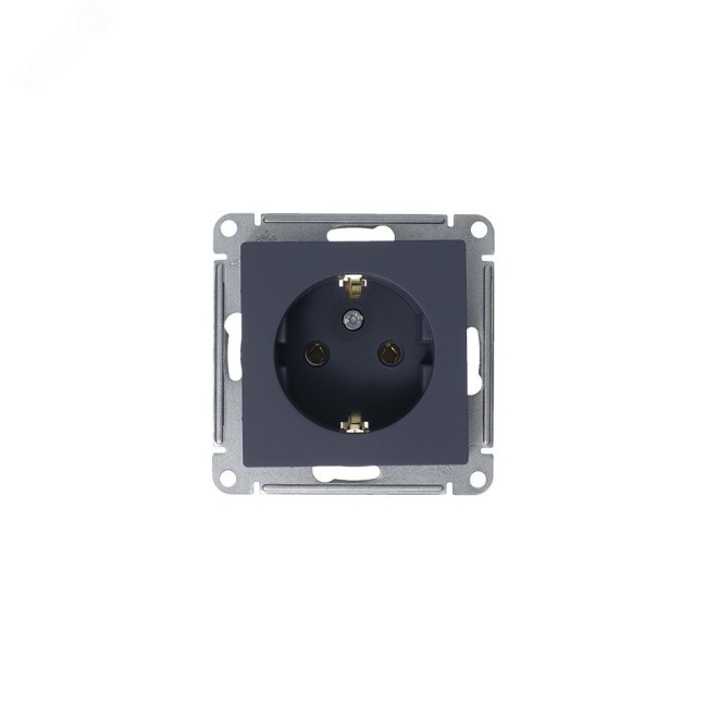 Розетка ATLASDESIGN с заземлением 16А механизм грифель Розетка ATLASDESIGN с заземлением 16А механизм грифель