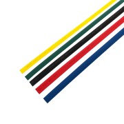 Набор термоусаживаемых трубок ТУТ нг 15,0/7,5мм, пять цветов, упаковка 50 шт. по 1м REXANT Набор термоусаживаемых трубок ТУТ нг 15,0/7,5мм, пять цветов, упаковка 50 шт. по 1м REXANT