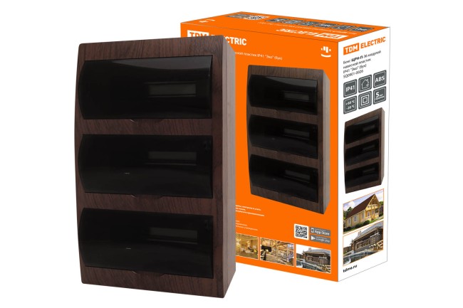 Бокс ЩРН-П-36 модулей навесной пластик IP41 "Эко" (бук) TDM Бокс ЩРН-П-36 модулей навесной пластик IP41 "Эко" (бук) TDM