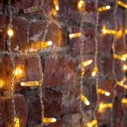 Гирлянда Светодиодный Дождь 2х1,5м, 300 LED ТЕПЛЫЙ БЕЛЫЙ, прозрачный ПВХ, IP65, постоянное свечение, 230В соединяется NEON-NIGHT (нужен шнур питания 303-500-1)