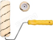 Валик полиакриловый, бежевый с черной полоской, диаметр 40/61 мм, ворс 10.4 мм, 230 мм