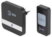 Звонок дверной C94 беспроводной, от сети, черный, 52 мелодии ЭРА