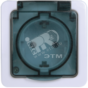 Гермес PLUS Розетка с заземлением с крышкой наружная IP54 Гермес PLUS Розетка с заземлением с крышкой наружная IP54