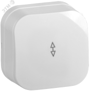 GLORY Выключатель одноклавишный наружный проходной белый GLORY Выключатель одноклавишный наружный проходной белый