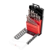 Набор сверл по металлу 1-10мм (через 0,5мм), 19 шт. Р6М5 Ц/Х KRANZ Набор сверл по металлу 1-10мм (через 0,5мм), 19 шт. Р6М5 Ц/Х KRANZ