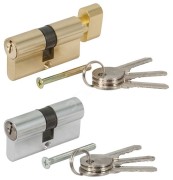 Цилиндровый механизм ''Фабрика замков'' 60 мм, ключ-ключ, латунь Цилиндровый механизм ''Фабрика замков'' 60 мм, ключ-ключ, латунь