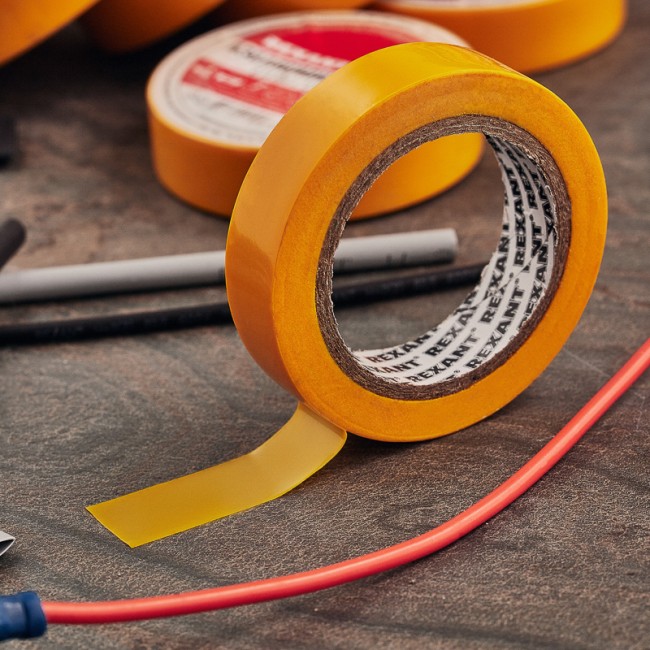 Изолента ПВХ 15 мм х 10 м, желтая, упаковка 10 рулонов REXANT Изолента ПВХ 15 мм х 10 м, желтая, упаковка 10 рулонов REXANT