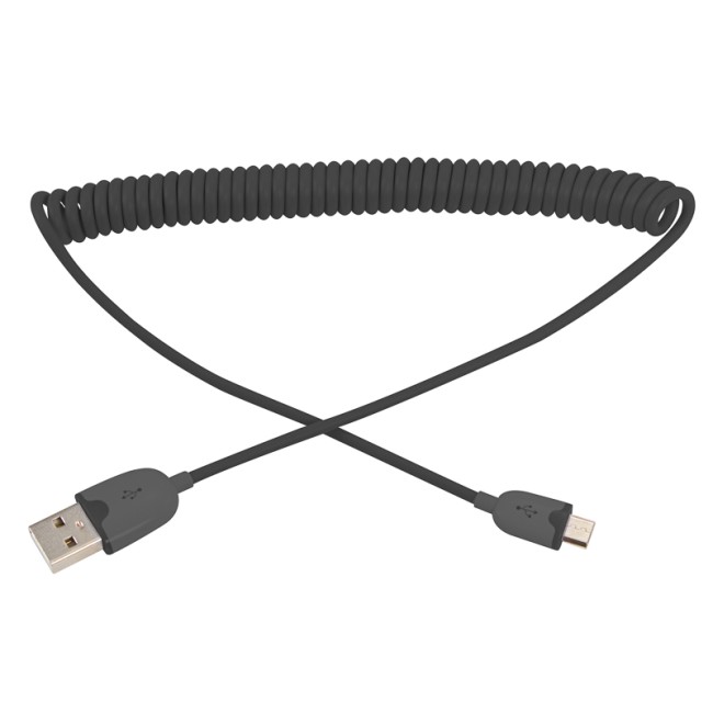 USB кабель универсальный microUSB шнур витой 1 м черный REXANT