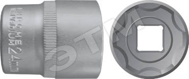 Головка 6-гранная CrV 1/2'' 19 мм