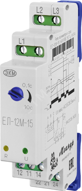 Реле контроля фаз  ЕЛ-12М-15 AC100В УХЛ4