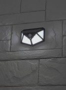 Фасадный светильник с датч. движ. и 4-мя плоск. освещ., на солн. бат.100 LED,300 lm ERAFS100-04 ЭРА