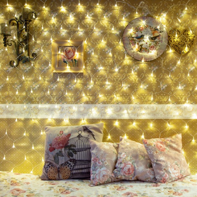 Гирлянда Сеть 1,8х1,5м, прозрачный ПВХ, 180 LED ТЕПЛЫЙ БЕЛЫЙ Гирлянда Сеть 1,8х1,5м, прозрачный ПВХ, 180 LED ТЕПЛЫЙ БЕЛЫЙ