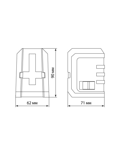 Лазерный уровень ЛУ-1(К), 15 м ± 1 мм/5 м, два луча, 635 нм, красный луч, резьба 1/4, «Гранит» TDM Лазерный уровень ЛУ-1(К), 15 м ± 1 мм/5 м, два луча, 635 нм, красный луч, резьба 1/4, «Гранит» TDM