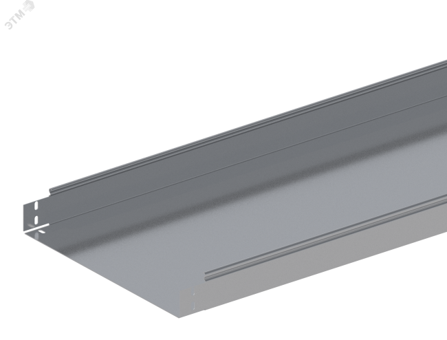 Лоток прямой замковый неперфорированный монтаж без соединителей ЛМс-ПЗНМ 400х80-1.5ц УТ1.5 (L=2000 мм)