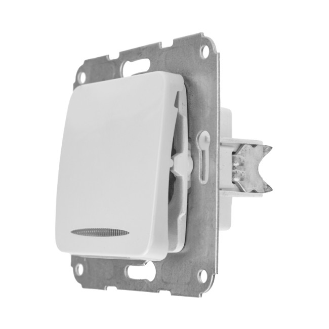 DEA Выключатель 1кл (инд) с/у 10А мех. Бел KRANZ DEA Выключатель 1кл (инд) с/у 10А мех. Бел KRANZ