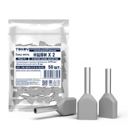 Наконечник штыревой втулочный изолированный двойн. НШВИ(2) 0.75-8 TOKOV ELECTRIC TKE-NSVI2-0.75-8-C06/50