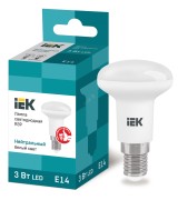 Лампа светодиодная LED рефлекторная 3вт E14 R39 белый ECO
