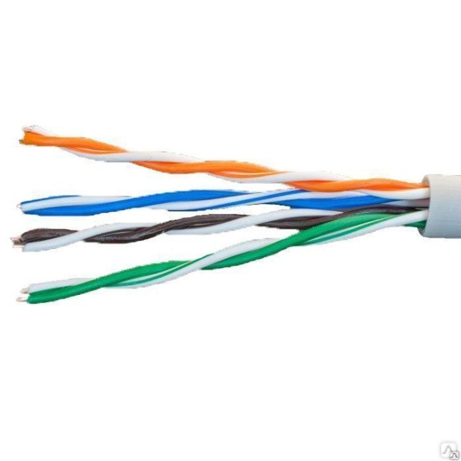 Кабель витая пара U/UTP кат.5E 4х2х24AWG solid CCA PVC сер. (м) Net.on 01-0302 Кабель витая пара U/UTP кат.5E 4х2х24AWG solid CCA PVC сер. (м) Net.on 01-0302