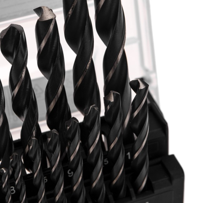 Набор сверл по металлу 1-10мм (через 0,5мм), 19 шт. HSS 4241 Ш/Х KRANZ