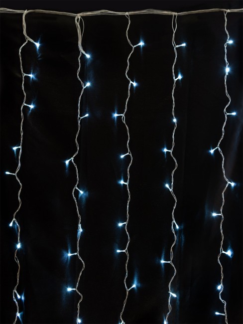 Гирлянда новогодняя "Занавес" 1,5х2,5 м, белый свет, 8 режимов, наружное использование, IP44, TDM Гирлянда новогодняя "Занавес" 1,5х2,5 м, белый свет, 8 режимов, наружное использование, IP44, TDM