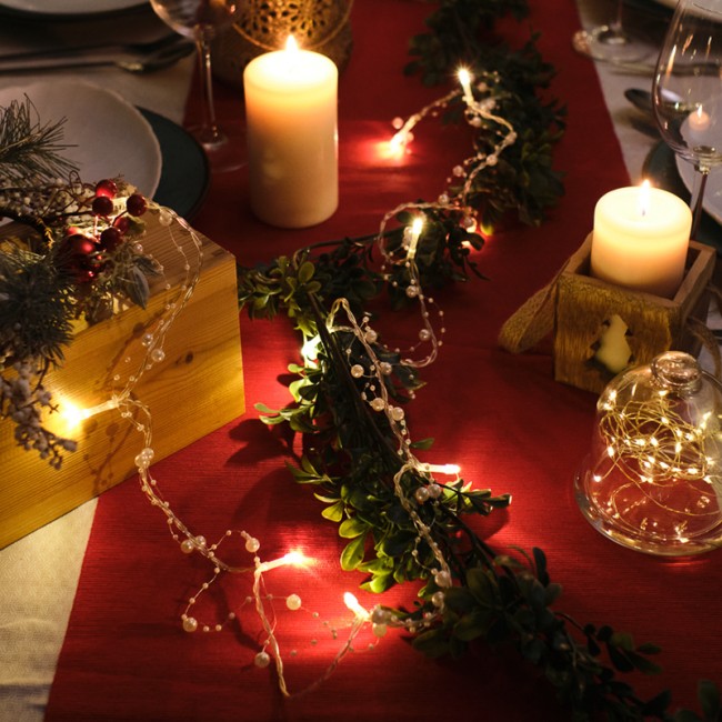 Гирлянда светодиодная Жемчужинки 1,5 м, 10 LED, прозрачный ПВХ, цвет свечения теплый белый, 2 х АА (батарейки не в комплекте) NEON-NIGHT Гирлянда светодиодная Жемчужинки 1,5 м, 10 LED, прозрачный ПВХ, цвет свечения теплый белый, 2 х АА (батарейки не в комплекте) NEON-NIGHT