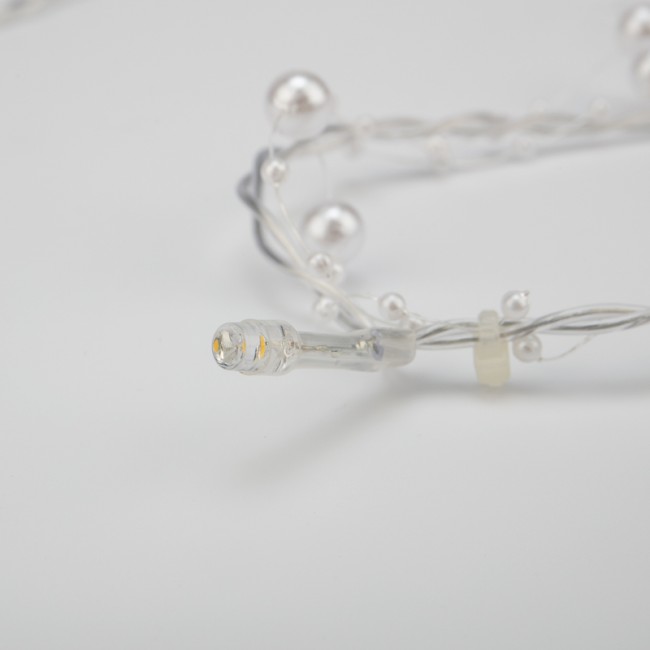 Гирлянда светодиодная Жемчужинки 1,5 м, 10 LED, прозрачный ПВХ, цвет свечения теплый белый, 2 х АА (батарейки не в комплекте) NEON-NIGHT Гирлянда светодиодная Жемчужинки 1,5 м, 10 LED, прозрачный ПВХ, цвет свечения теплый белый, 2 х АА (батарейки не в комплекте) NEON-NIGHT